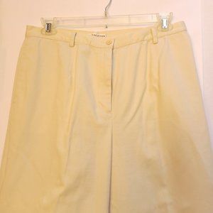 Pendleton Ladies High Waist Pants, Cotton, Cream Size 16